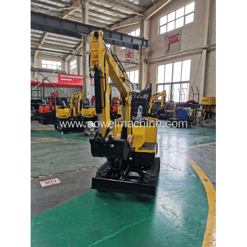 2021 cheap small mini excavators 1 TON AW10 with swing boom strong bucket canopy